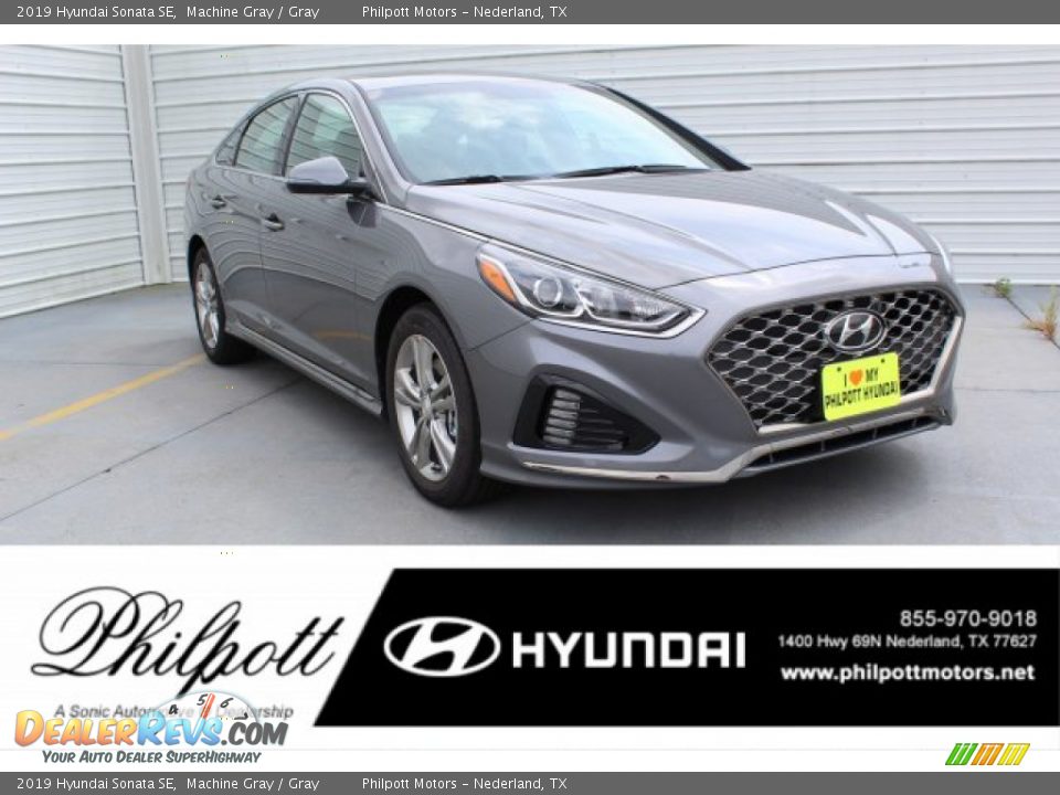 2019 Hyundai Sonata SE Machine Gray / Gray Photo #1