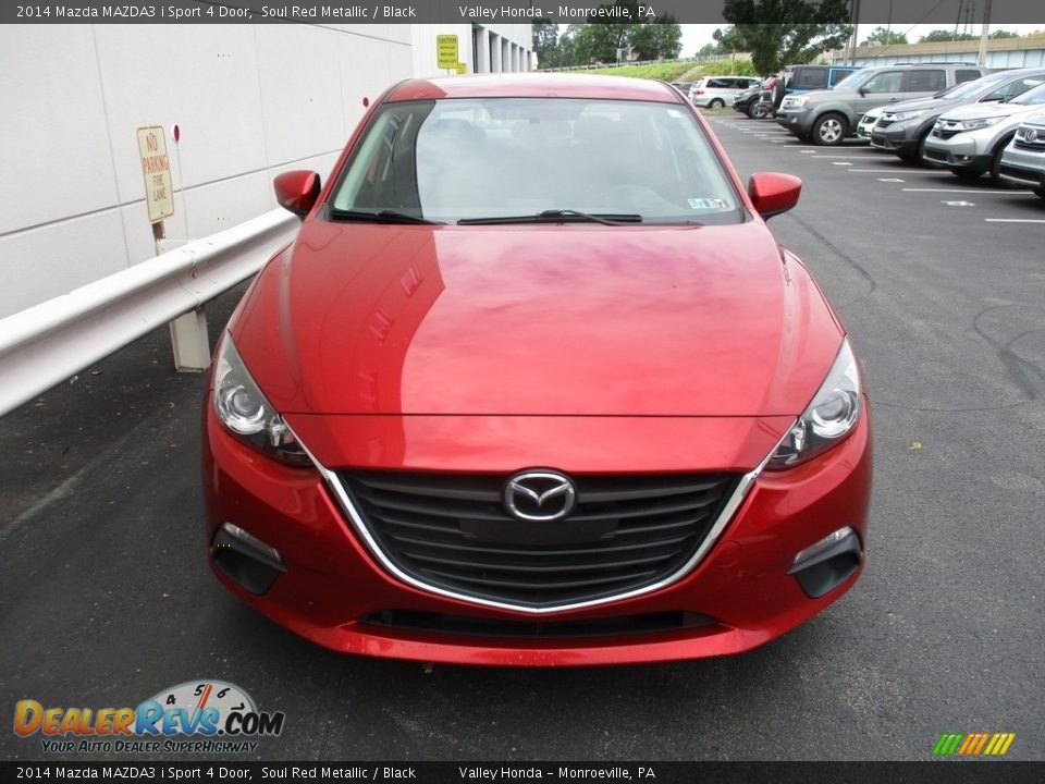 2014 Mazda MAZDA3 i Sport 4 Door Soul Red Metallic / Black Photo #7