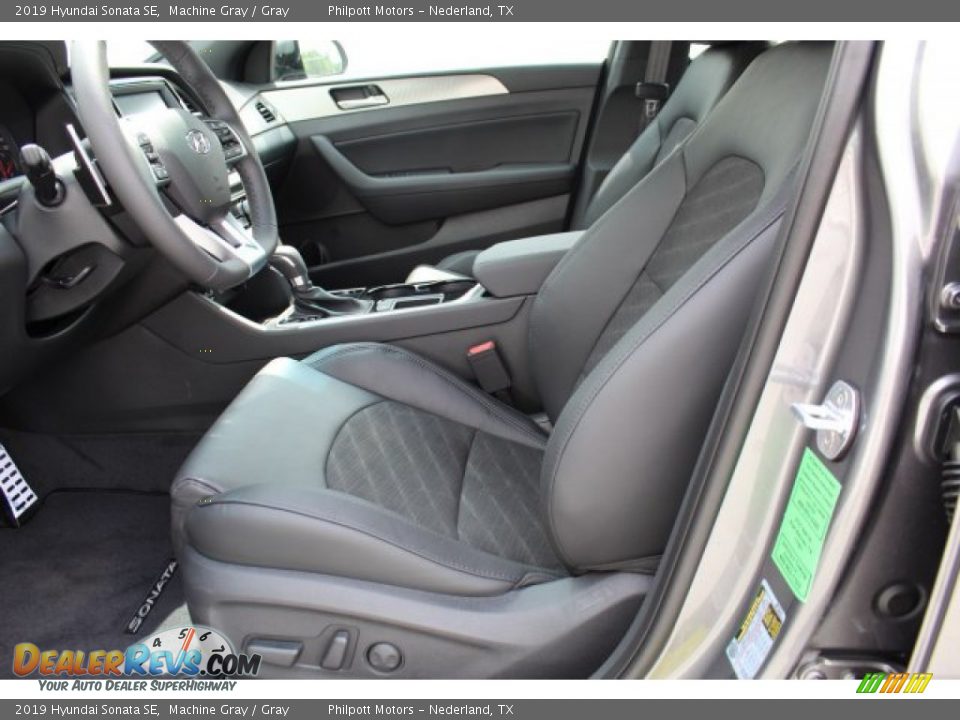 2019 Hyundai Sonata SE Machine Gray / Gray Photo #11