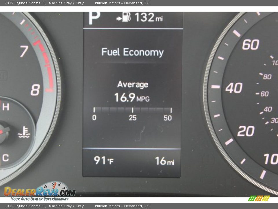 2019 Hyundai Sonata SE Machine Gray / Gray Photo #16