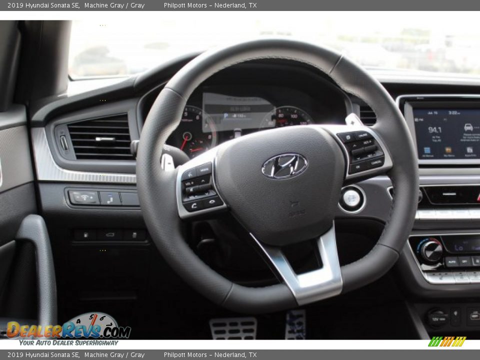 2019 Hyundai Sonata SE Machine Gray / Gray Photo #24