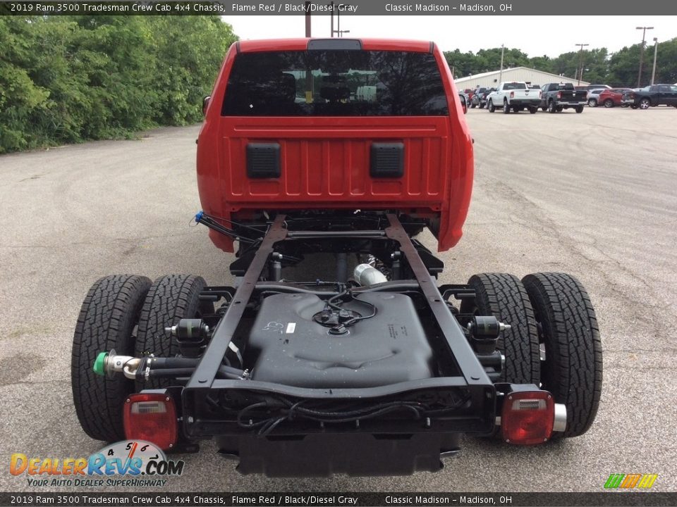 2019 Ram 3500 Tradesman Crew Cab 4x4 Chassis Flame Red / Black/Diesel Gray Photo #6