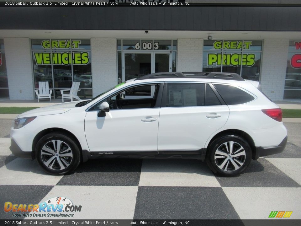 2018 Subaru Outback 2.5i Limited Crystal White Pearl / Ivory Photo #1