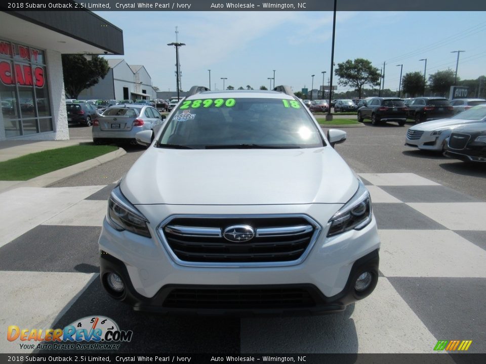 2018 Subaru Outback 2.5i Limited Crystal White Pearl / Ivory Photo #2