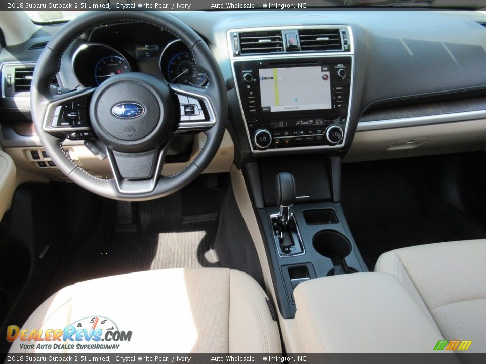 2018 Subaru Outback 2.5i Limited Crystal White Pearl / Ivory Photo #15
