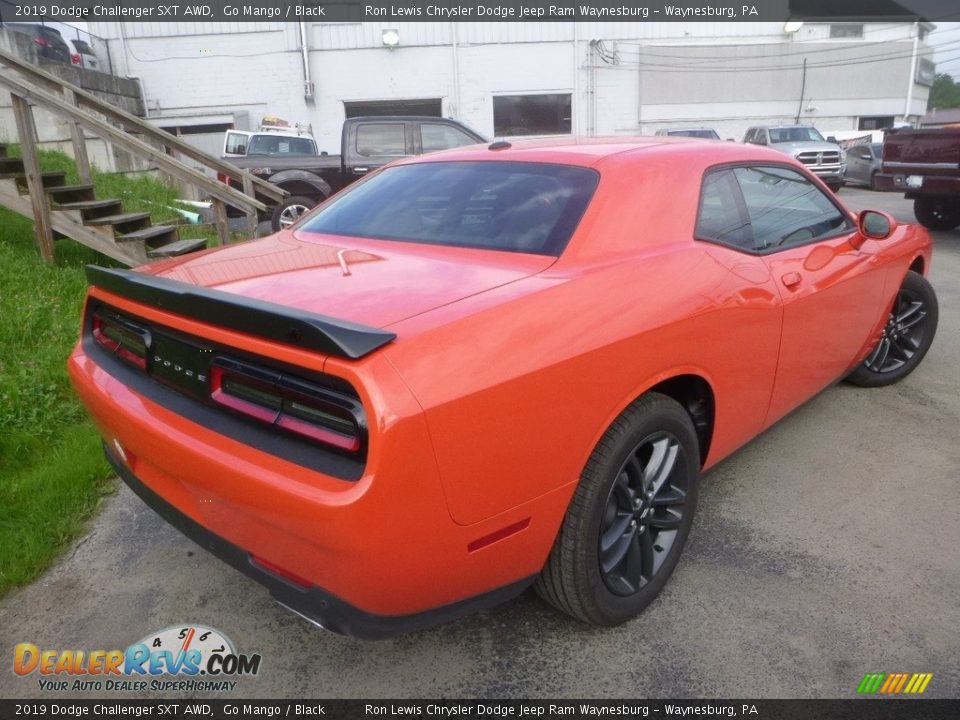 2019 Dodge Challenger SXT AWD Go Mango / Black Photo #5