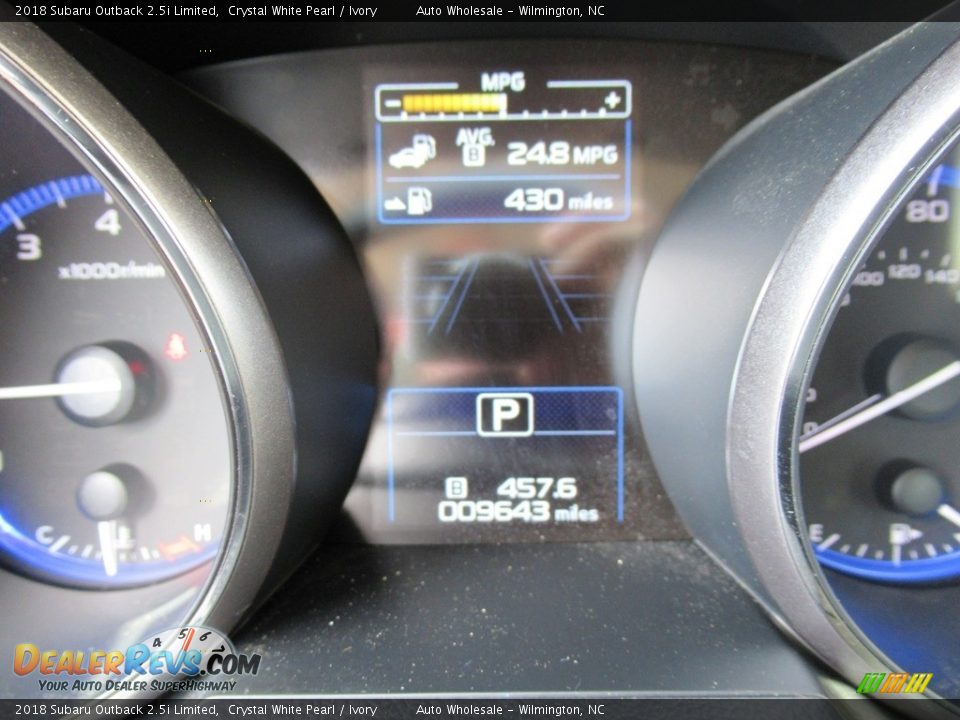 2018 Subaru Outback 2.5i Limited Crystal White Pearl / Ivory Photo #16