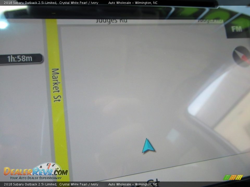 2018 Subaru Outback 2.5i Limited Crystal White Pearl / Ivory Photo #17