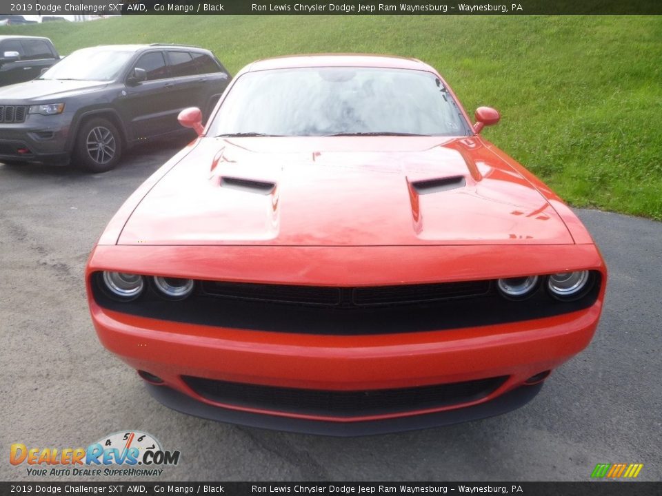 2019 Dodge Challenger SXT AWD Go Mango / Black Photo #8