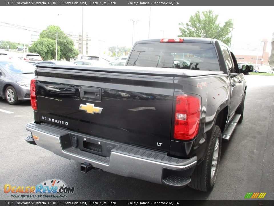 2017 Chevrolet Silverado 1500 LT Crew Cab 4x4 Black / Jet Black Photo #5