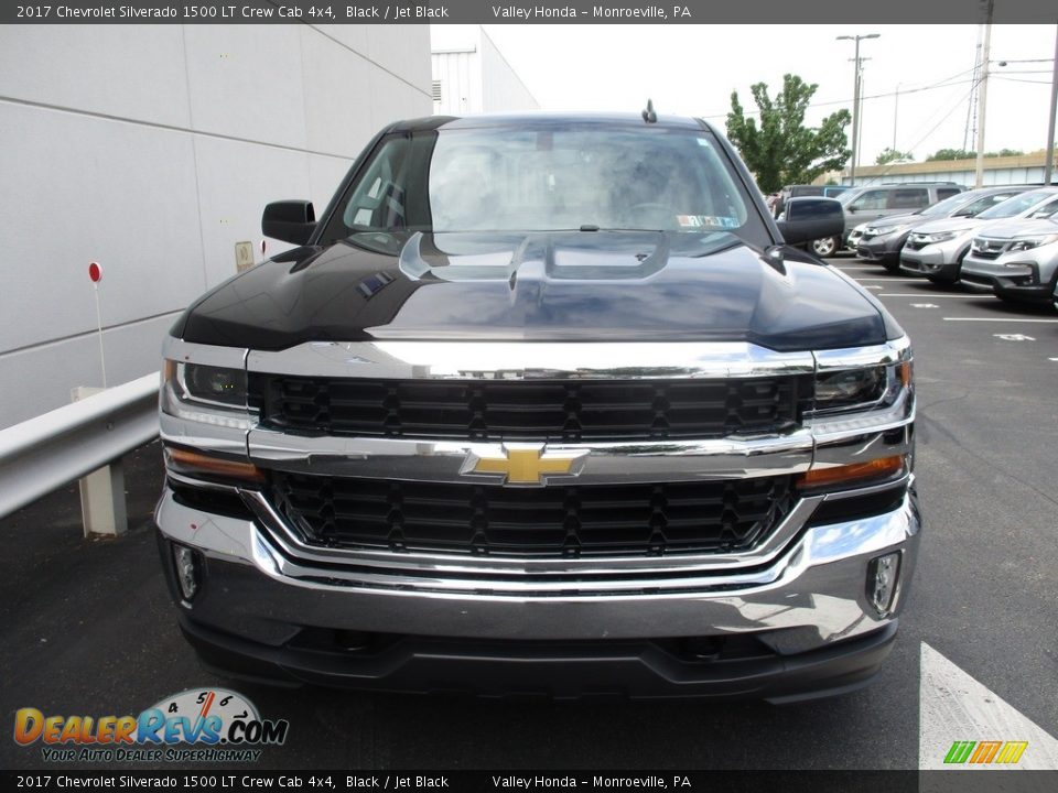2017 Chevrolet Silverado 1500 LT Crew Cab 4x4 Black / Jet Black Photo #7
