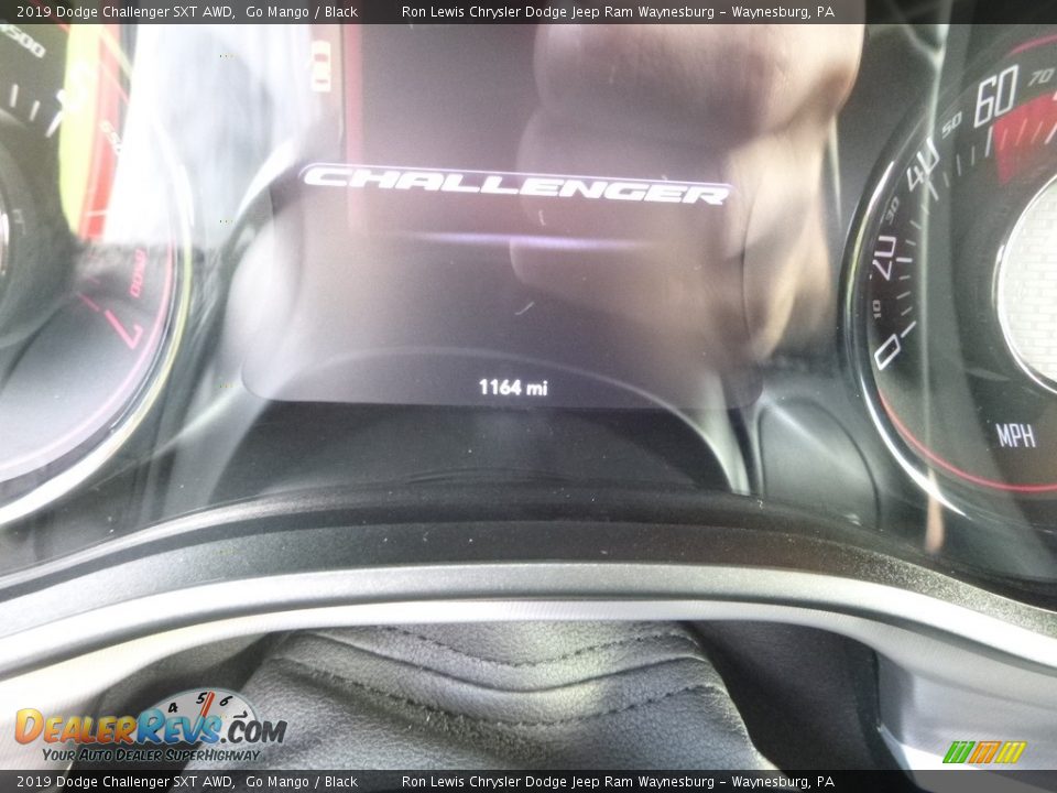 2019 Dodge Challenger SXT AWD Go Mango / Black Photo #16