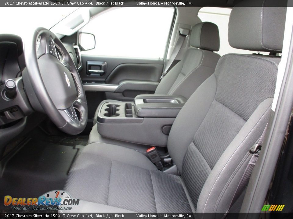 2017 Chevrolet Silverado 1500 LT Crew Cab 4x4 Black / Jet Black Photo #9