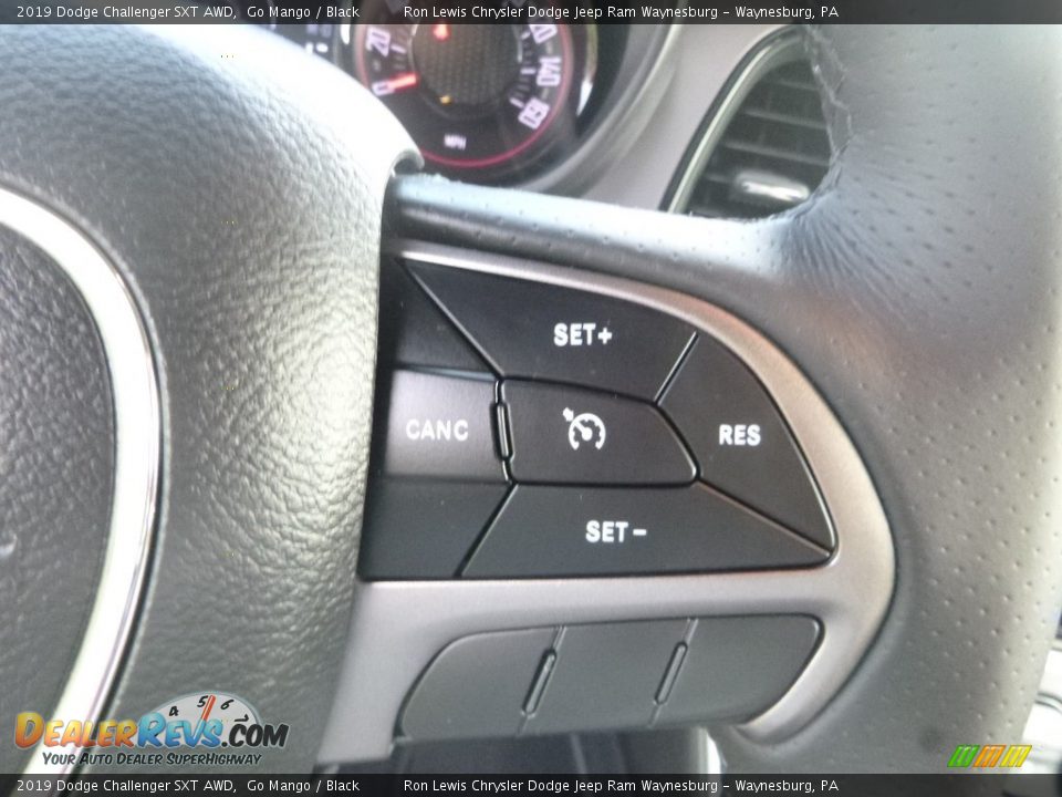 2019 Dodge Challenger SXT AWD Go Mango / Black Photo #19