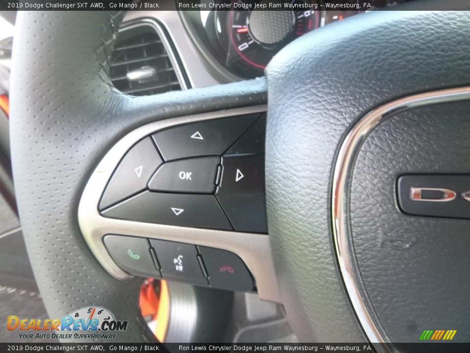 2019 Dodge Challenger SXT AWD Go Mango / Black Photo #20