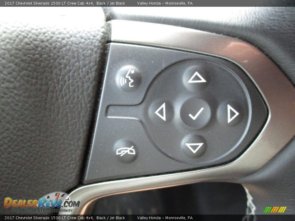 2017 Chevrolet Silverado 1500 LT Crew Cab 4x4 Black / Jet Black Photo #16