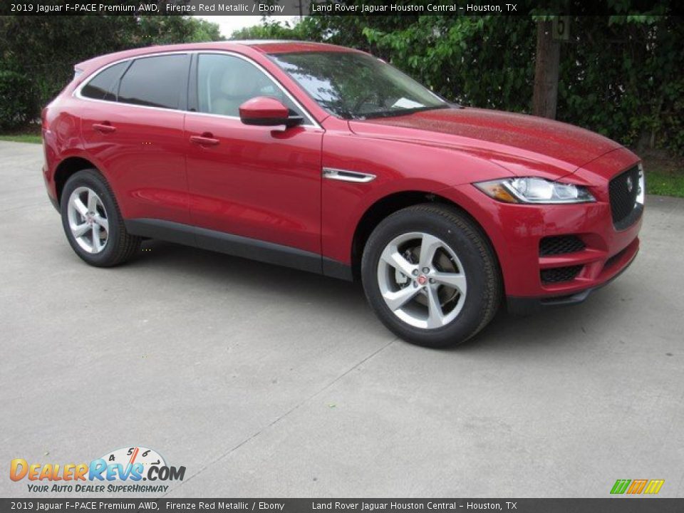 2019 Jaguar F-PACE Premium AWD Firenze Red Metallic / Ebony Photo #1