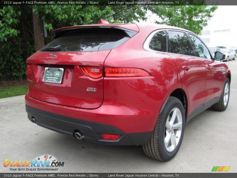 2019 Jaguar F-PACE Premium AWD Firenze Red Metallic / Ebony Photo #7