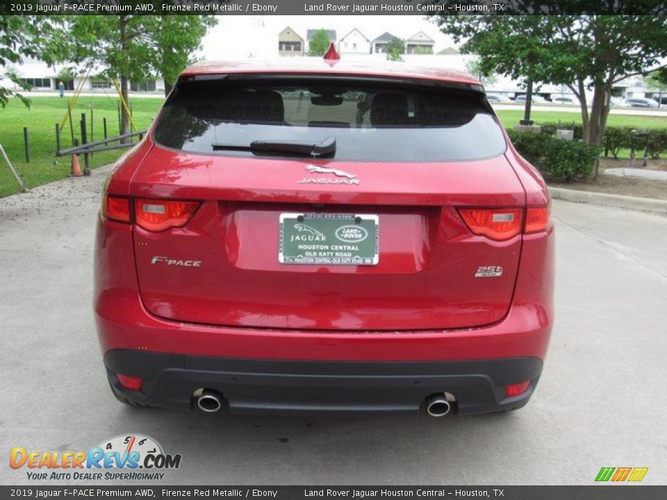 2019 Jaguar F-PACE Premium AWD Firenze Red Metallic / Ebony Photo #8