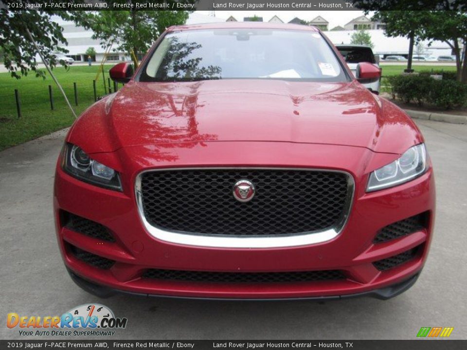 2019 Jaguar F-PACE Premium AWD Firenze Red Metallic / Ebony Photo #9