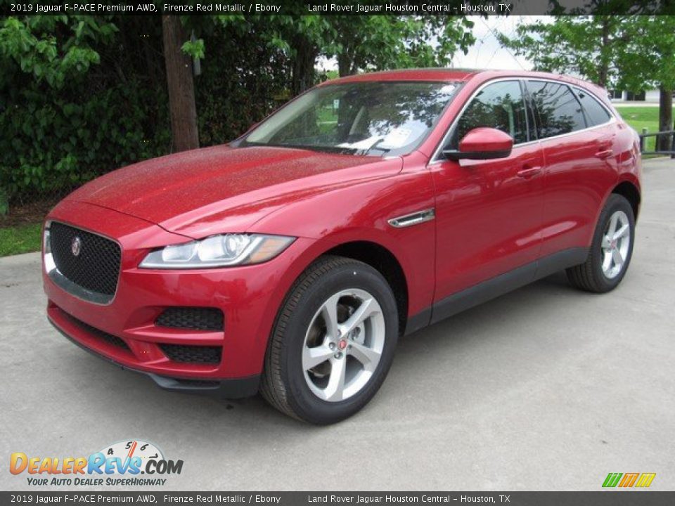 2019 Jaguar F-PACE Premium AWD Firenze Red Metallic / Ebony Photo #10