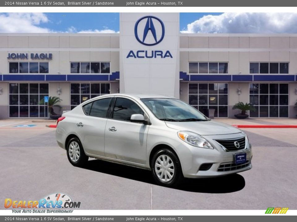 2014 Nissan Versa 1.6 SV Sedan Brilliant Silver / Sandstone Photo #1