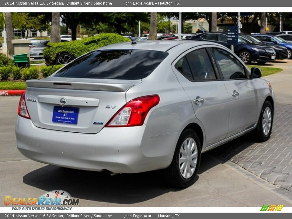 2014 Nissan Versa 1.6 SV Sedan Brilliant Silver / Sandstone Photo #7