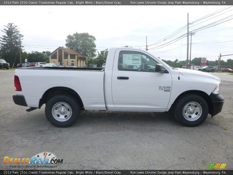 2019 Ram 1500 Classic Tradesman Regular Cab Bright White / Black/Diesel Gray Photo #6