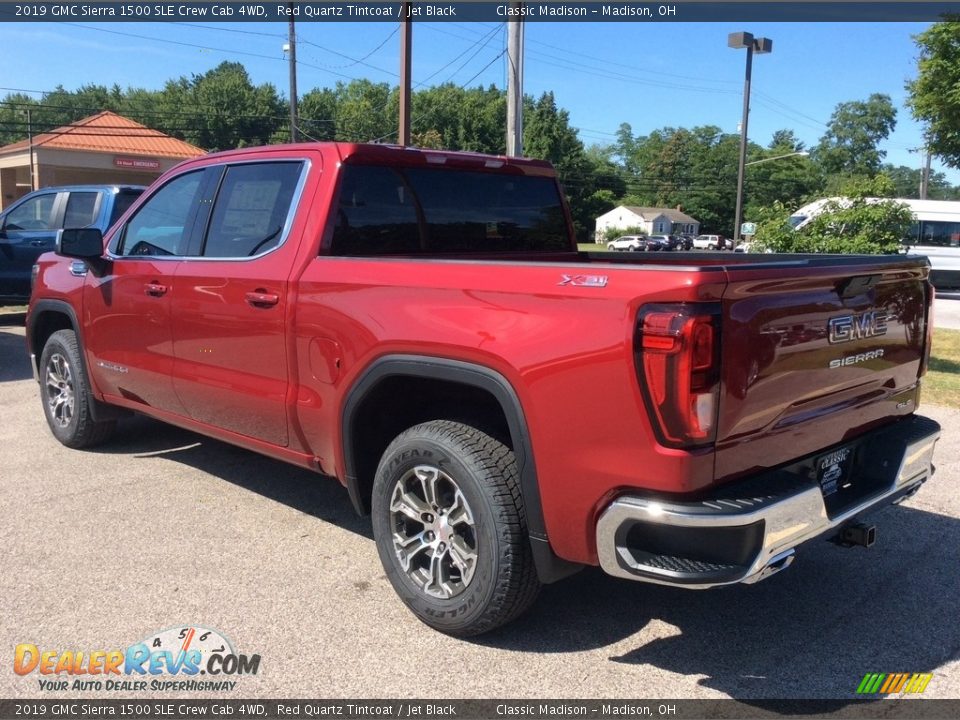 2019 GMC Sierra 1500 SLE Crew Cab 4WD Red Quartz Tintcoat / Jet Black Photo #5