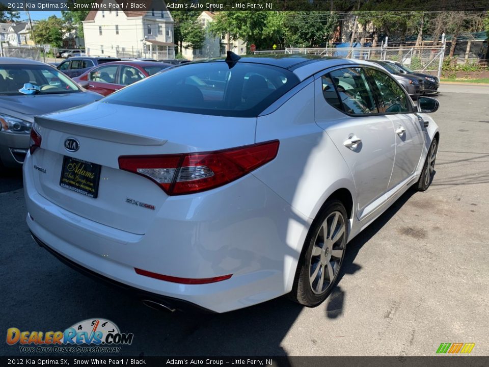 2012 Kia Optima SX Snow White Pearl / Black Photo #4