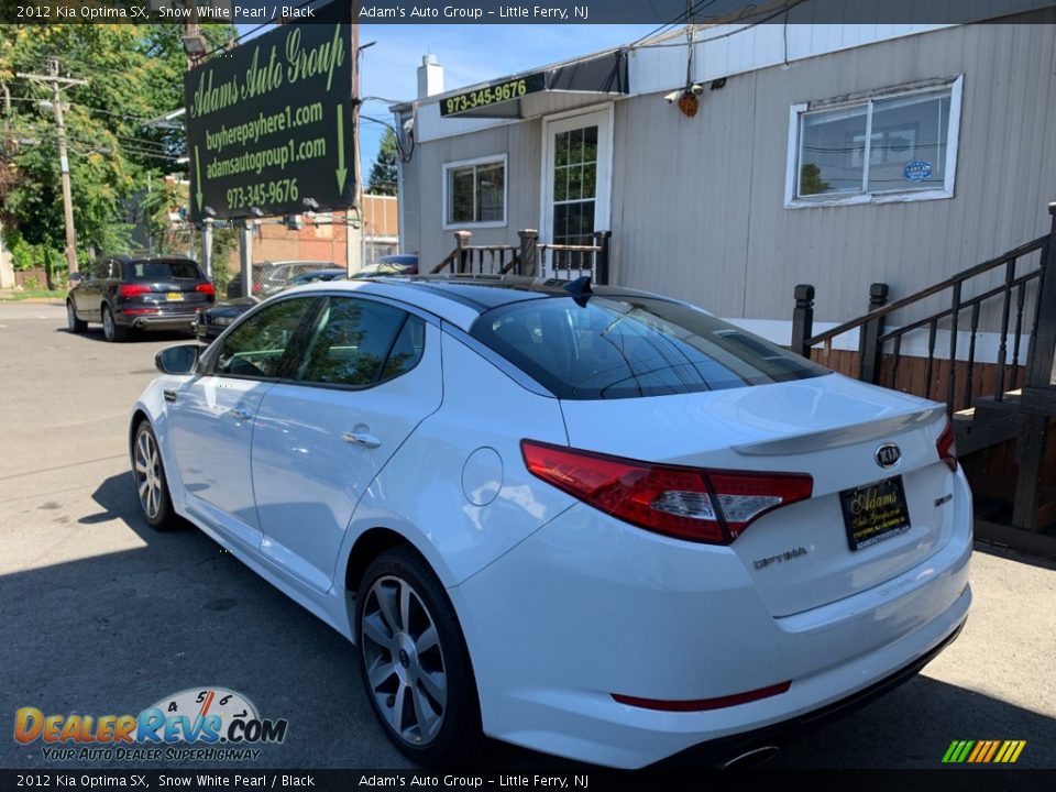 2012 Kia Optima SX Snow White Pearl / Black Photo #6