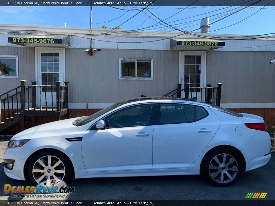 2012 Kia Optima SX Snow White Pearl / Black Photo #7
