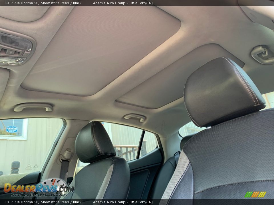 2012 Kia Optima SX Snow White Pearl / Black Photo #8