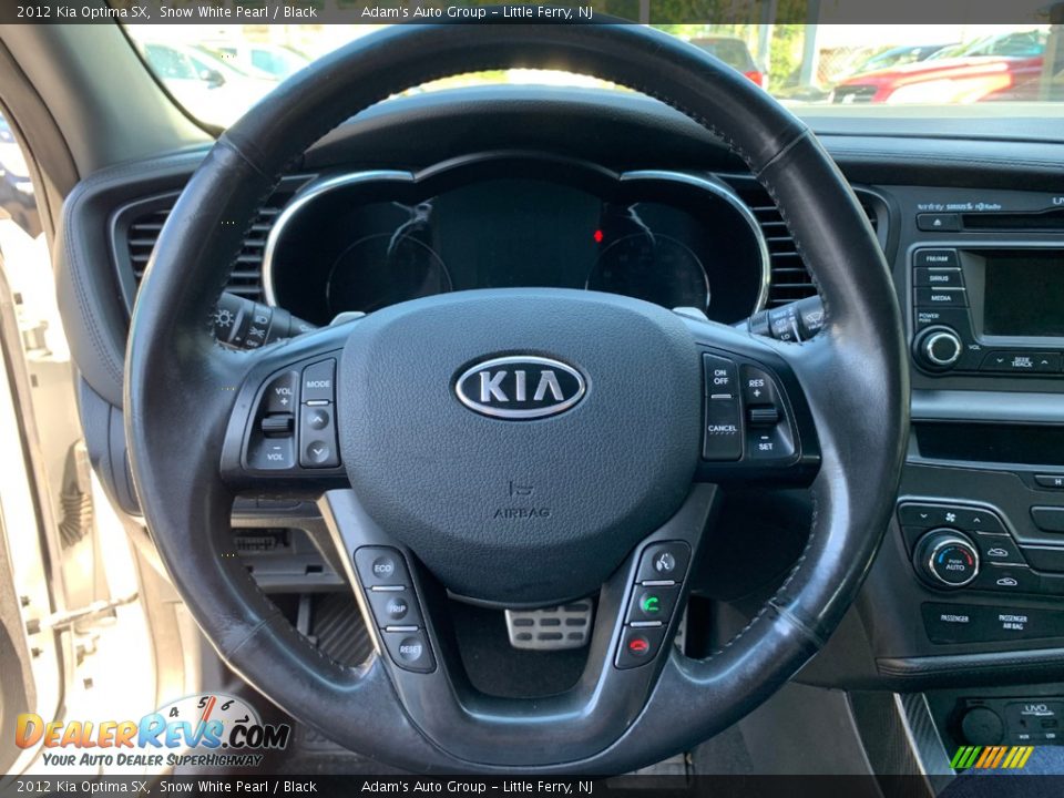 2012 Kia Optima SX Snow White Pearl / Black Photo #9