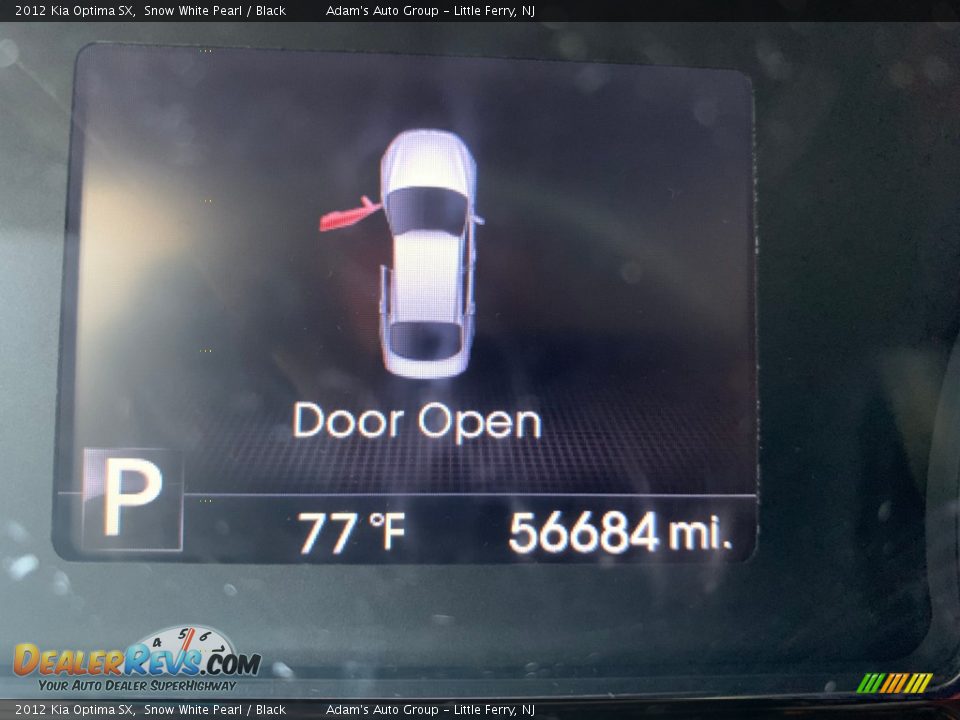 2012 Kia Optima SX Snow White Pearl / Black Photo #10