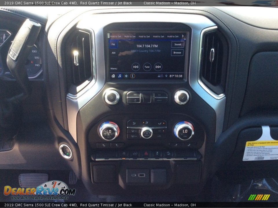 2019 GMC Sierra 1500 SLE Crew Cab 4WD Red Quartz Tintcoat / Jet Black Photo #13