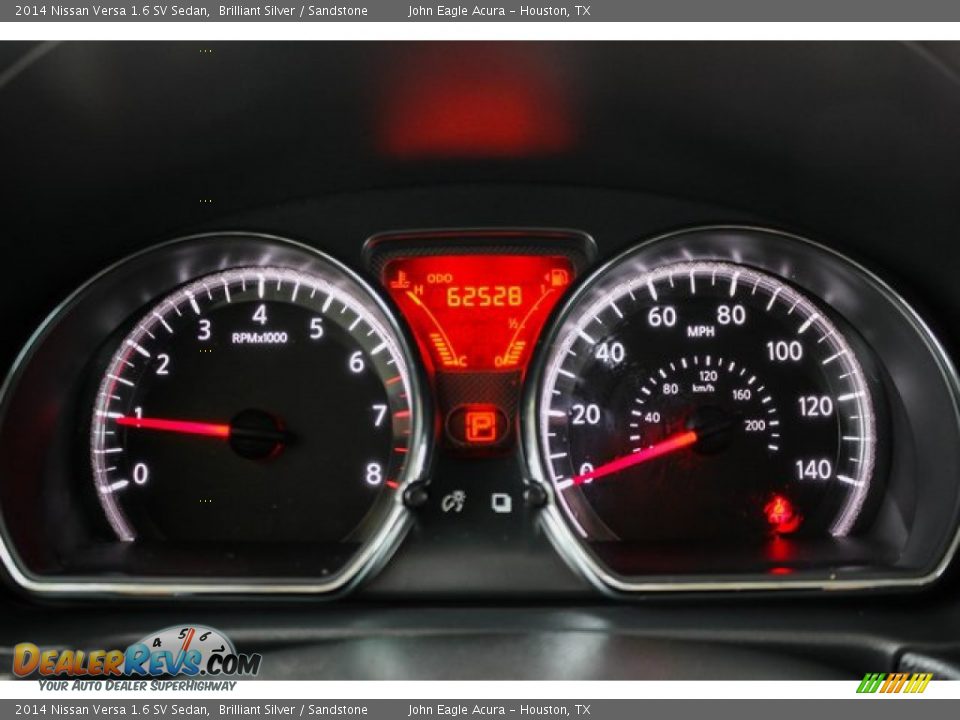 2014 Nissan Versa 1.6 SV Sedan Brilliant Silver / Sandstone Photo #33