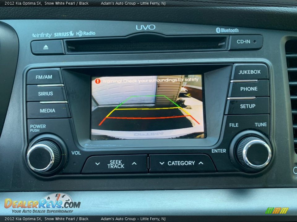 2012 Kia Optima SX Snow White Pearl / Black Photo #16