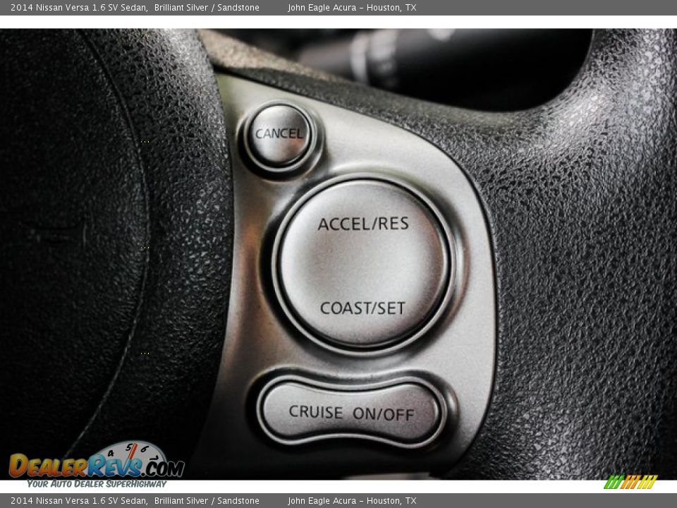 2014 Nissan Versa 1.6 SV Sedan Brilliant Silver / Sandstone Photo #35