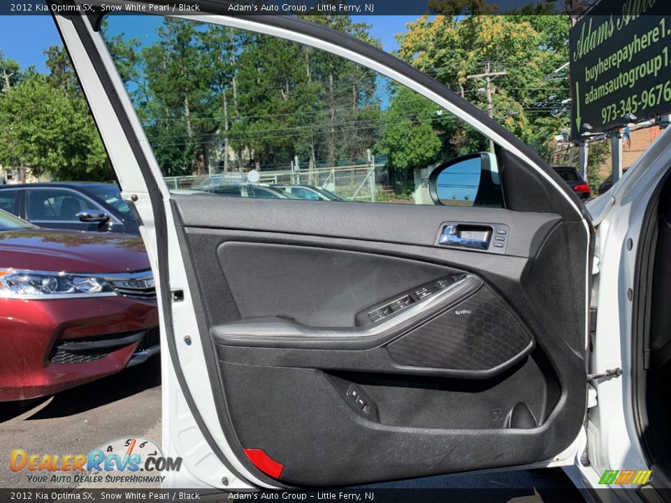 2012 Kia Optima SX Snow White Pearl / Black Photo #18