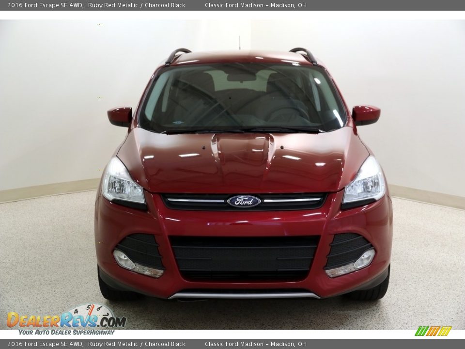 2016 Ford Escape SE 4WD Ruby Red Metallic / Charcoal Black Photo #2