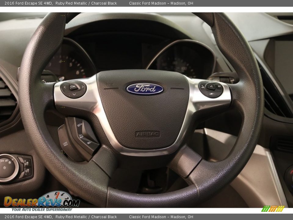 2016 Ford Escape SE 4WD Ruby Red Metallic / Charcoal Black Photo #7