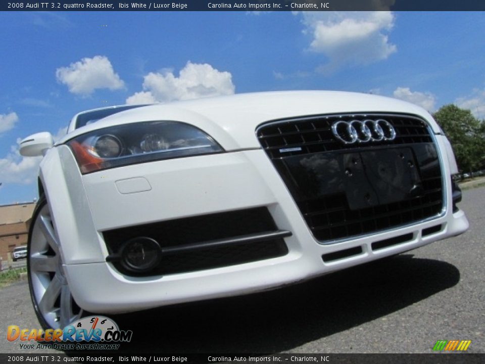 2008 Audi TT 3.2 quattro Roadster Ibis White / Luxor Beige Photo #1