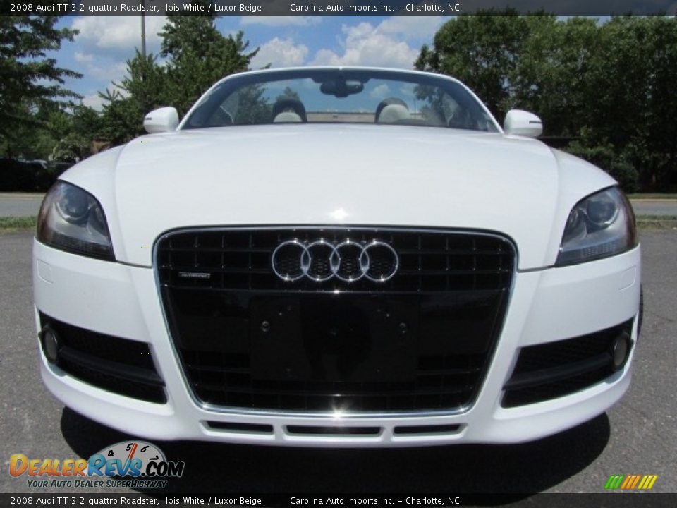 2008 Audi TT 3.2 quattro Roadster Ibis White / Luxor Beige Photo #4