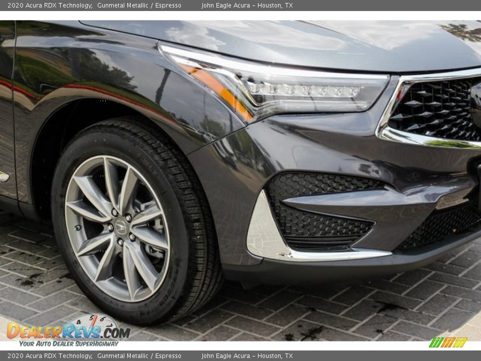 2020 Acura RDX Technology Gunmetal Metallic / Espresso Photo #10