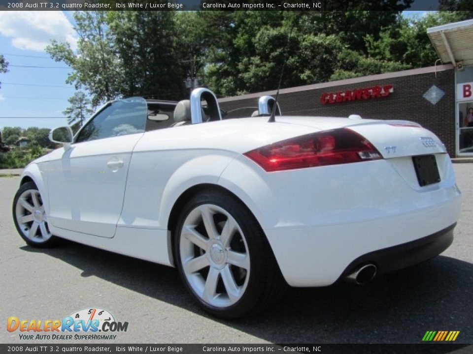 2008 Audi TT 3.2 quattro Roadster Ibis White / Luxor Beige Photo #8