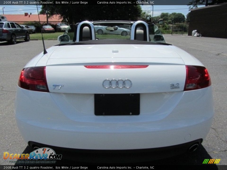 2008 Audi TT 3.2 quattro Roadster Ibis White / Luxor Beige Photo #9