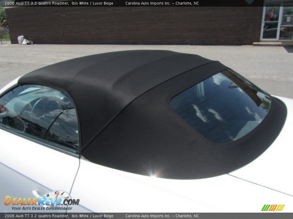 2008 Audi TT 3.2 quattro Roadster Ibis White / Luxor Beige Photo #13