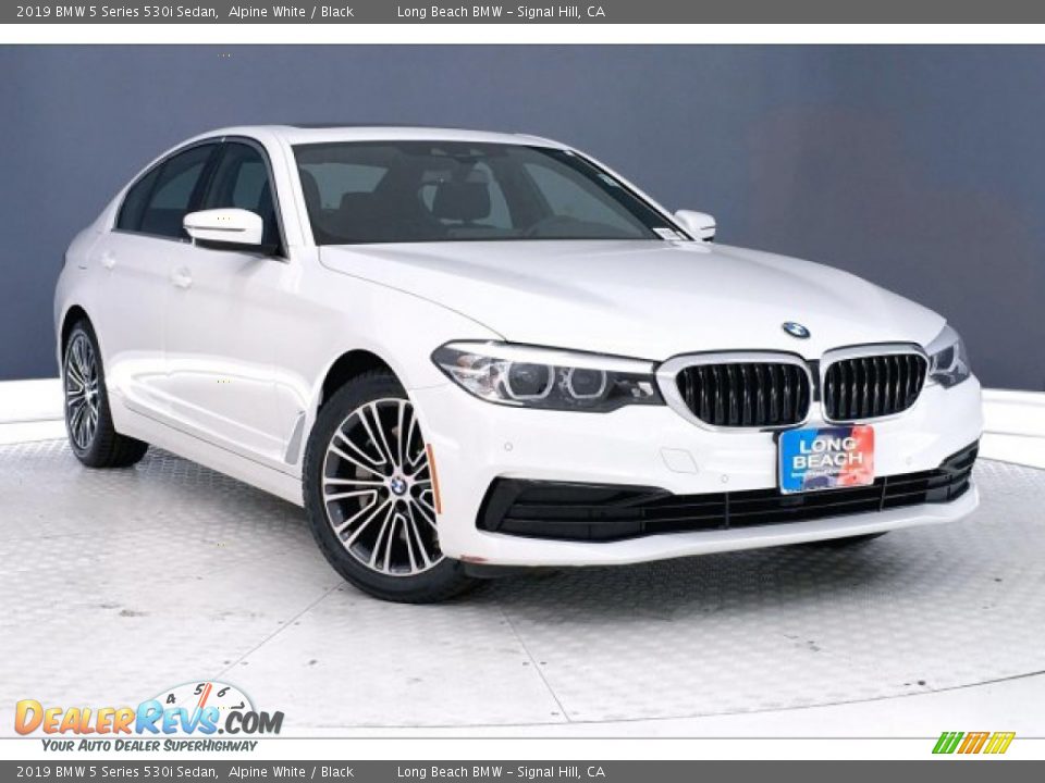 2019 BMW 5 Series 530i Sedan Alpine White / Black Photo #1