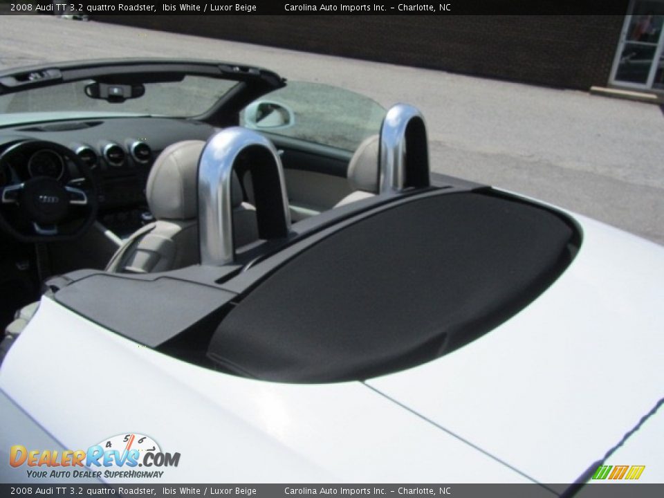2008 Audi TT 3.2 quattro Roadster Ibis White / Luxor Beige Photo #14